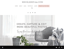 Tablet Screenshot of kimklassen.com